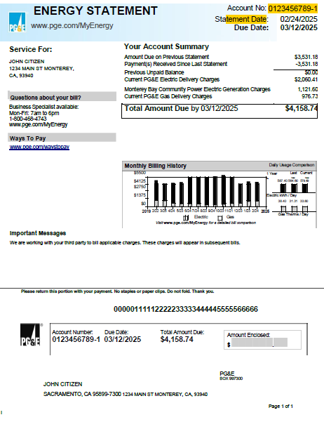  Minol USA business utility bill 